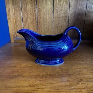 Vintage Cobalt Blue Fiesta ware Gravy Boat
